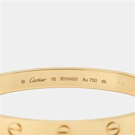 real cartier love bracelet - cartier love bracelet inside engraving.